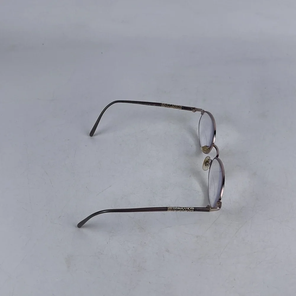 Seiko Womens Eyeglasses Frame Black Silver Metal‎ Oval Full Rim 52-18-135